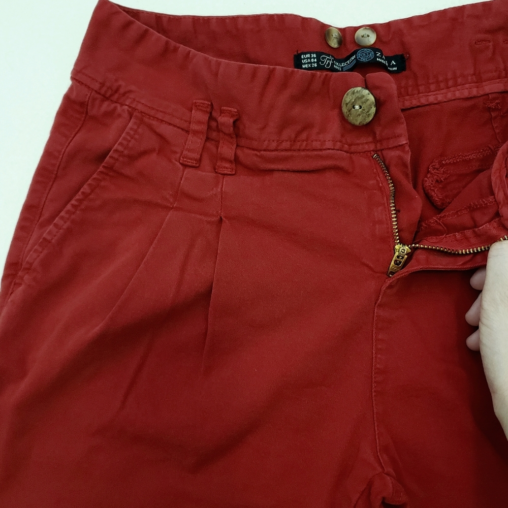Zara TRF Red Pants